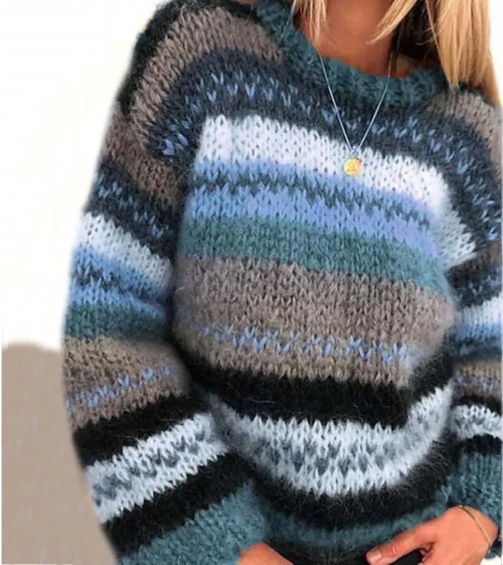 Priya - Wygodny Sweter z Długim Rękawem