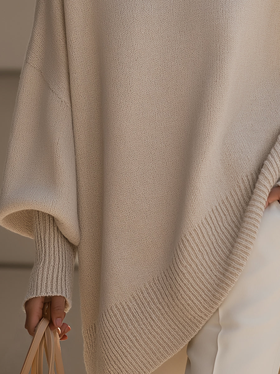 Aster | Oversized Poncho Sweter