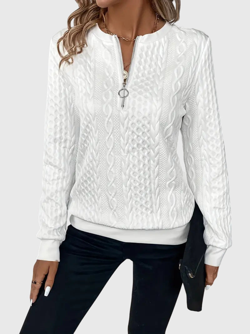 Nora™ | Sweter z zamkiem