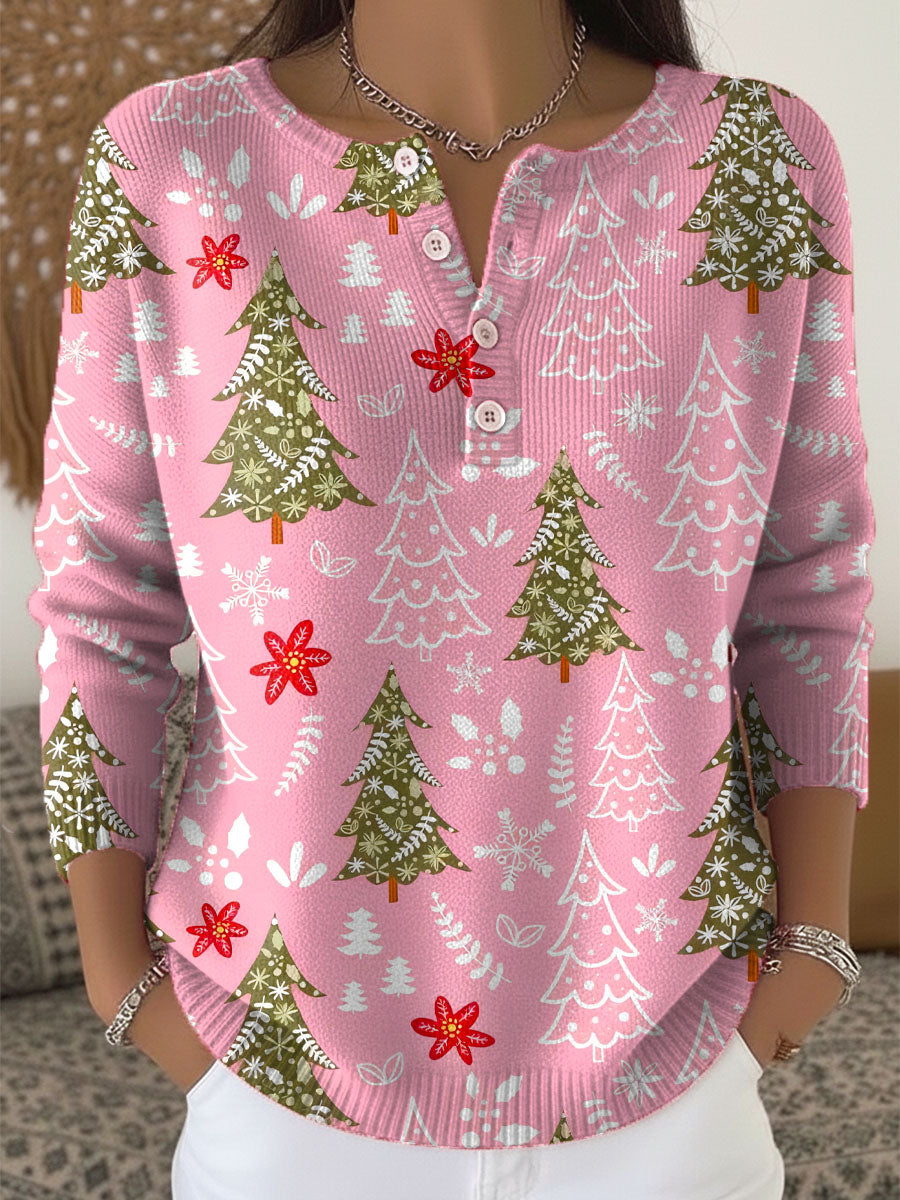 Sofie – Sweter Bożonarodzeniowy z Guzikami