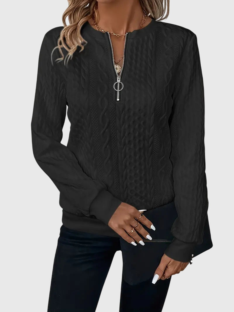 Nora™ | Sweter z zamkiem