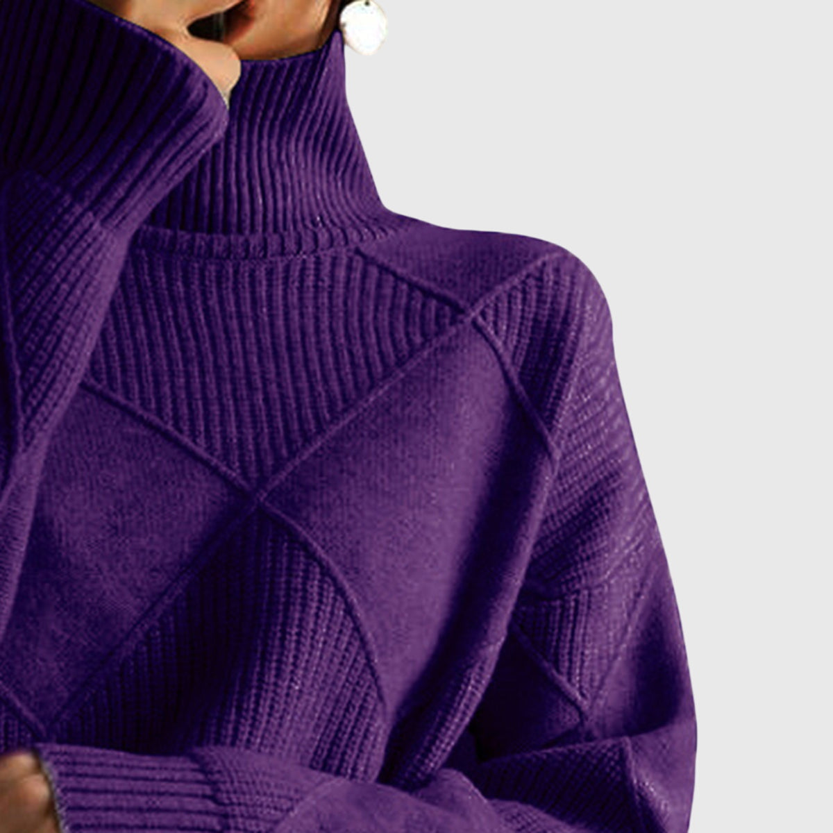 Angela™ - Sweter z golfem