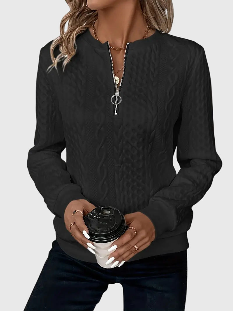 Nora™ | Sweter z zamkiem