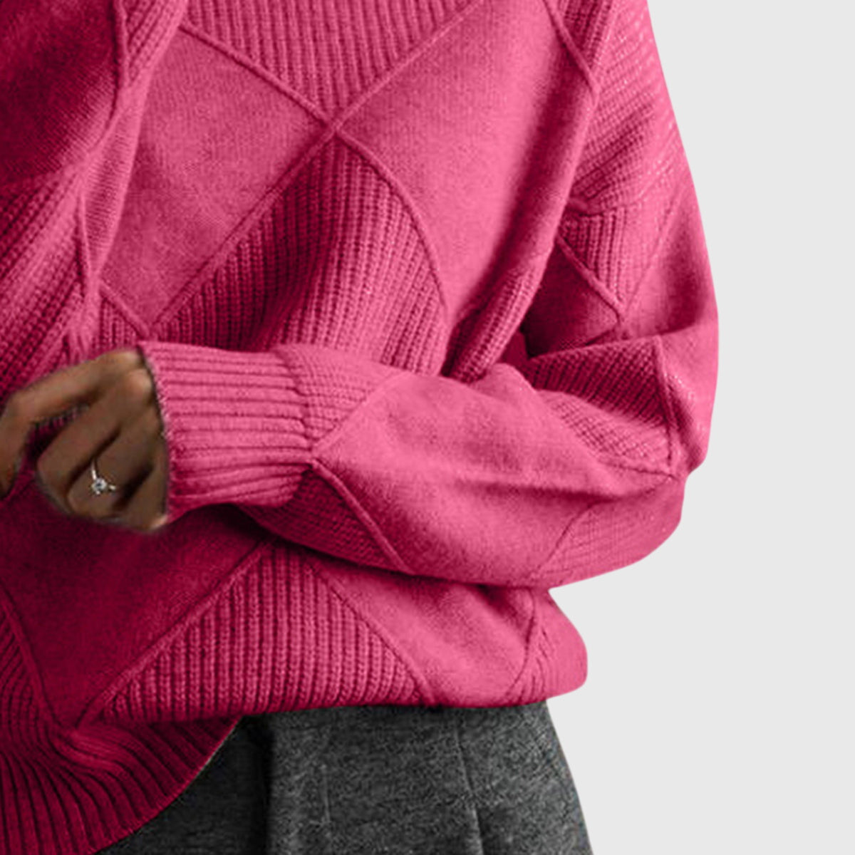 Angela™ - Sweter z golfem