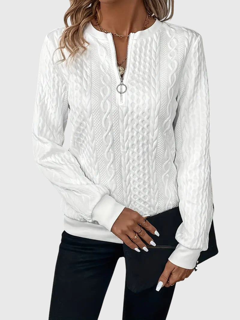 Nora™ | Sweter z zamkiem