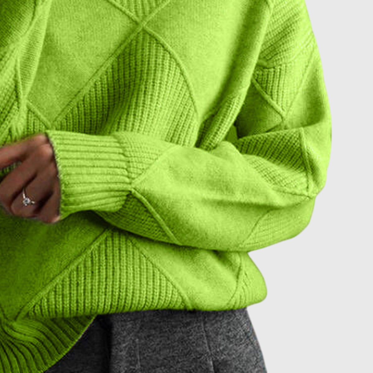 Angela™ - Sweter z golfem