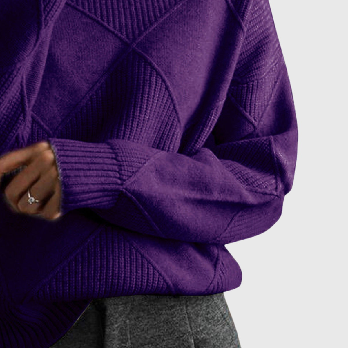 Angela™ - Sweter z golfem