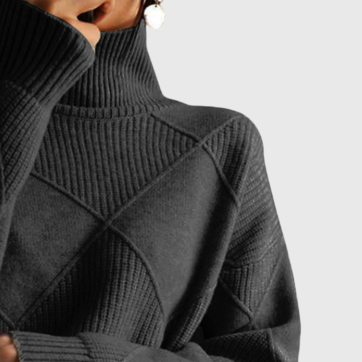 Angela™ - Sweter z golfem