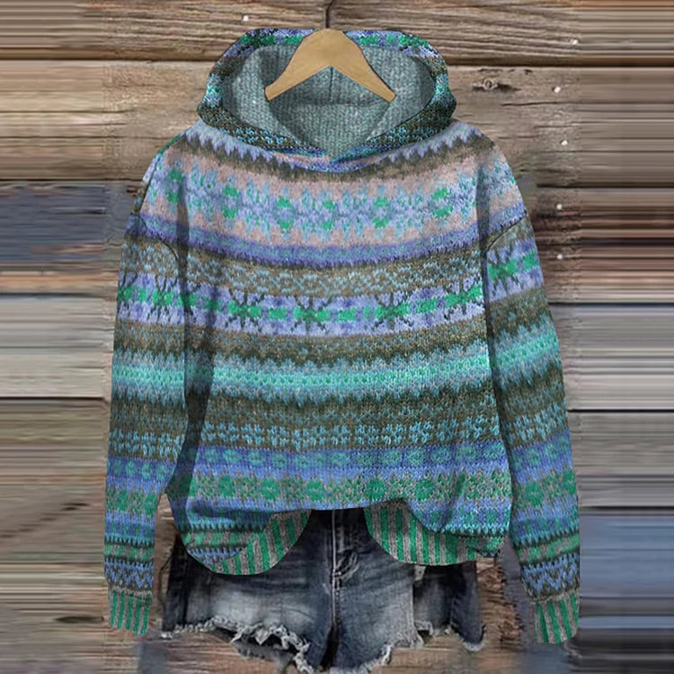 Gaby | Etniczny Retro Hoodie