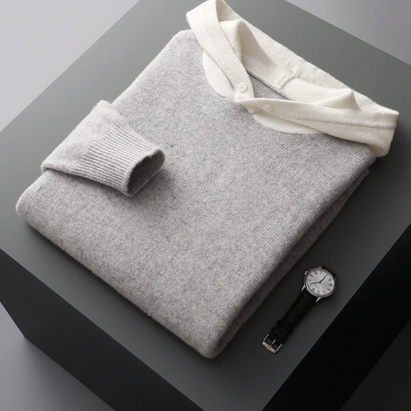 Hoodie z wełny merino Arden