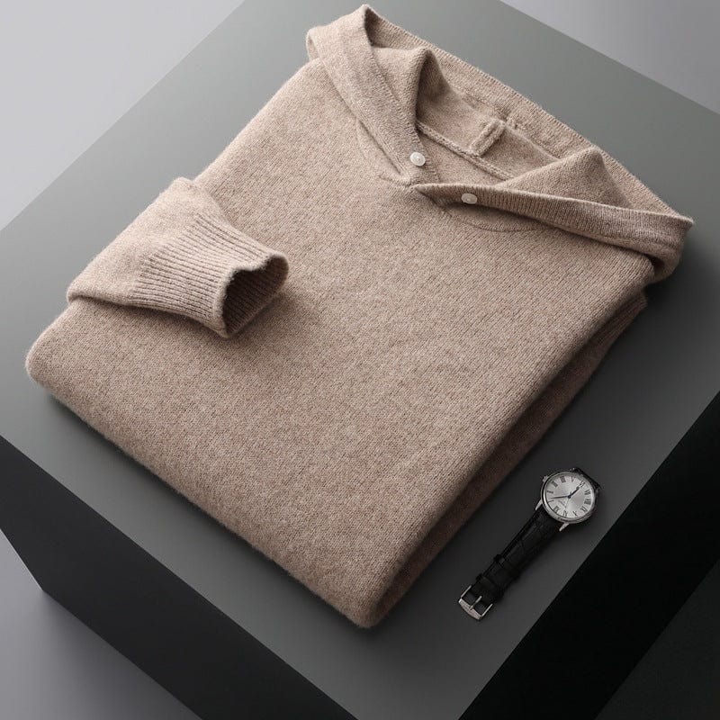 Hoodie z wełny merino Arden