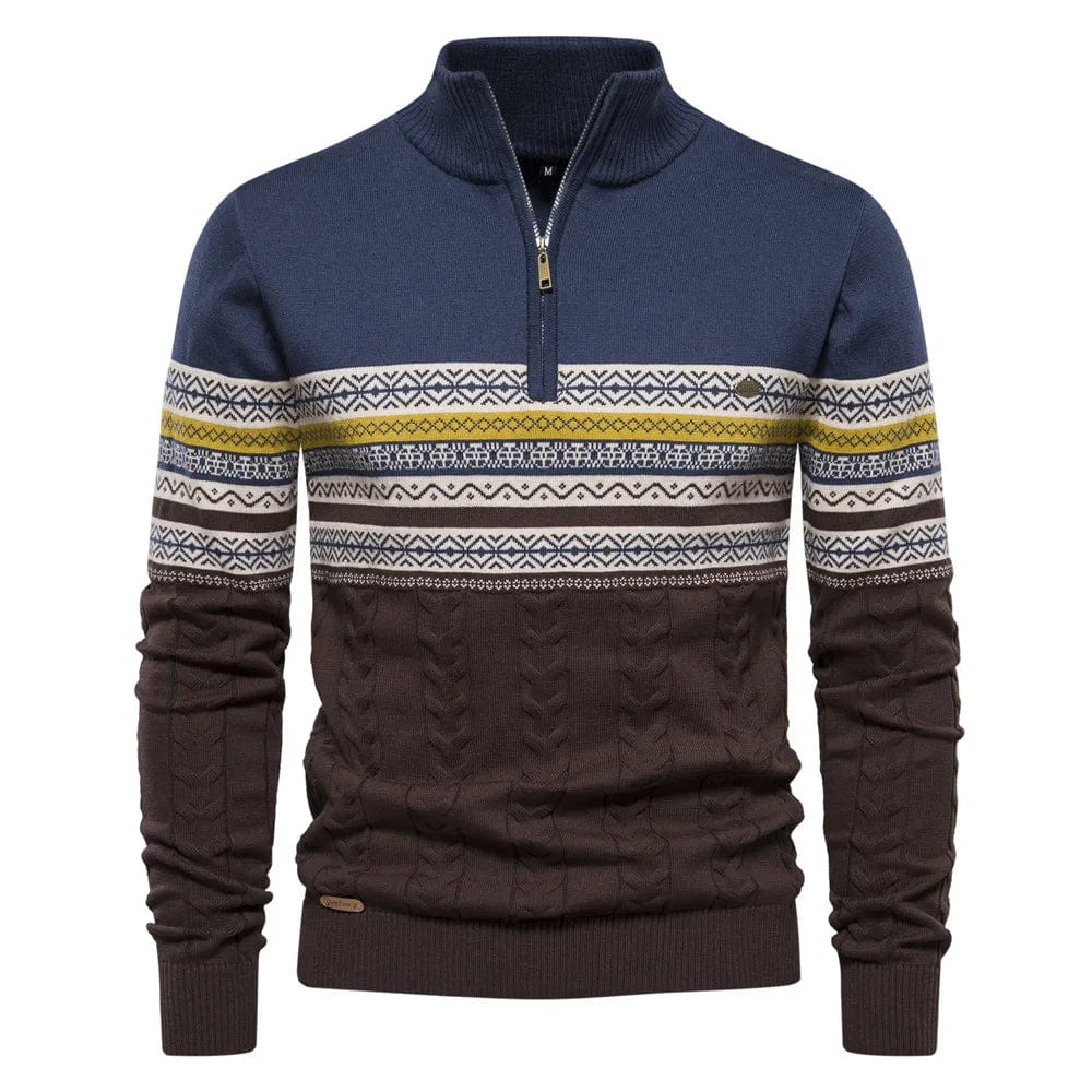 Sweter z zamkiem Lennox Fair Isle
