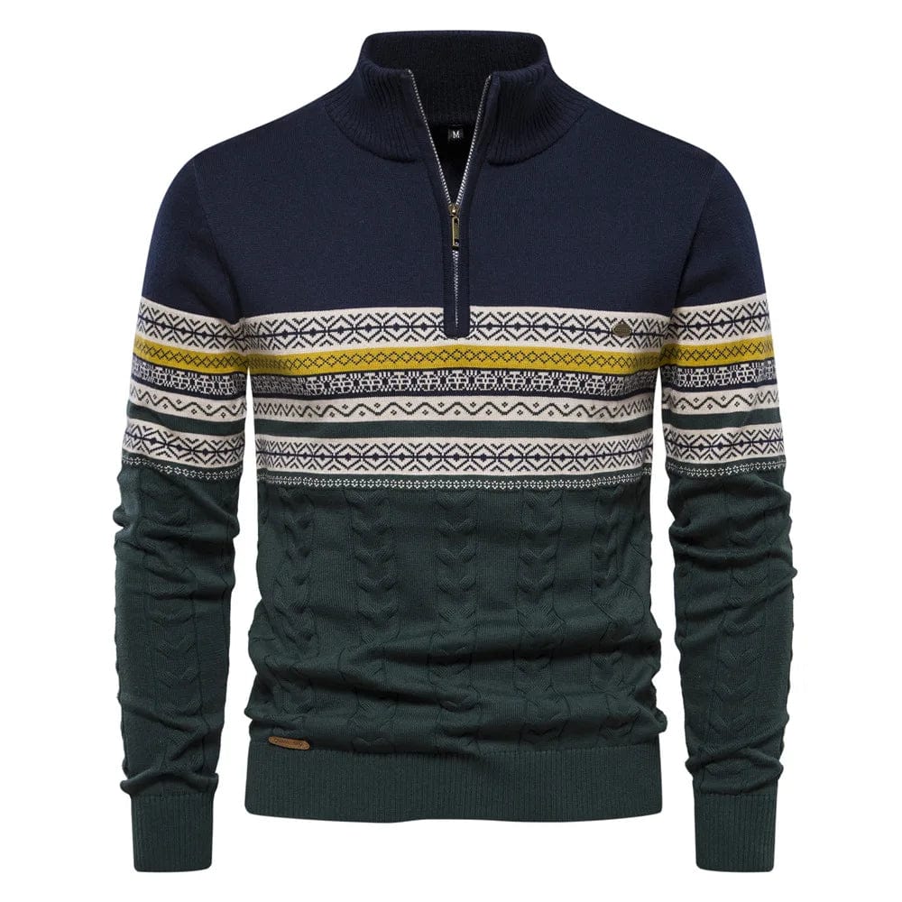Sweter z zamkiem Lennox Fair Isle