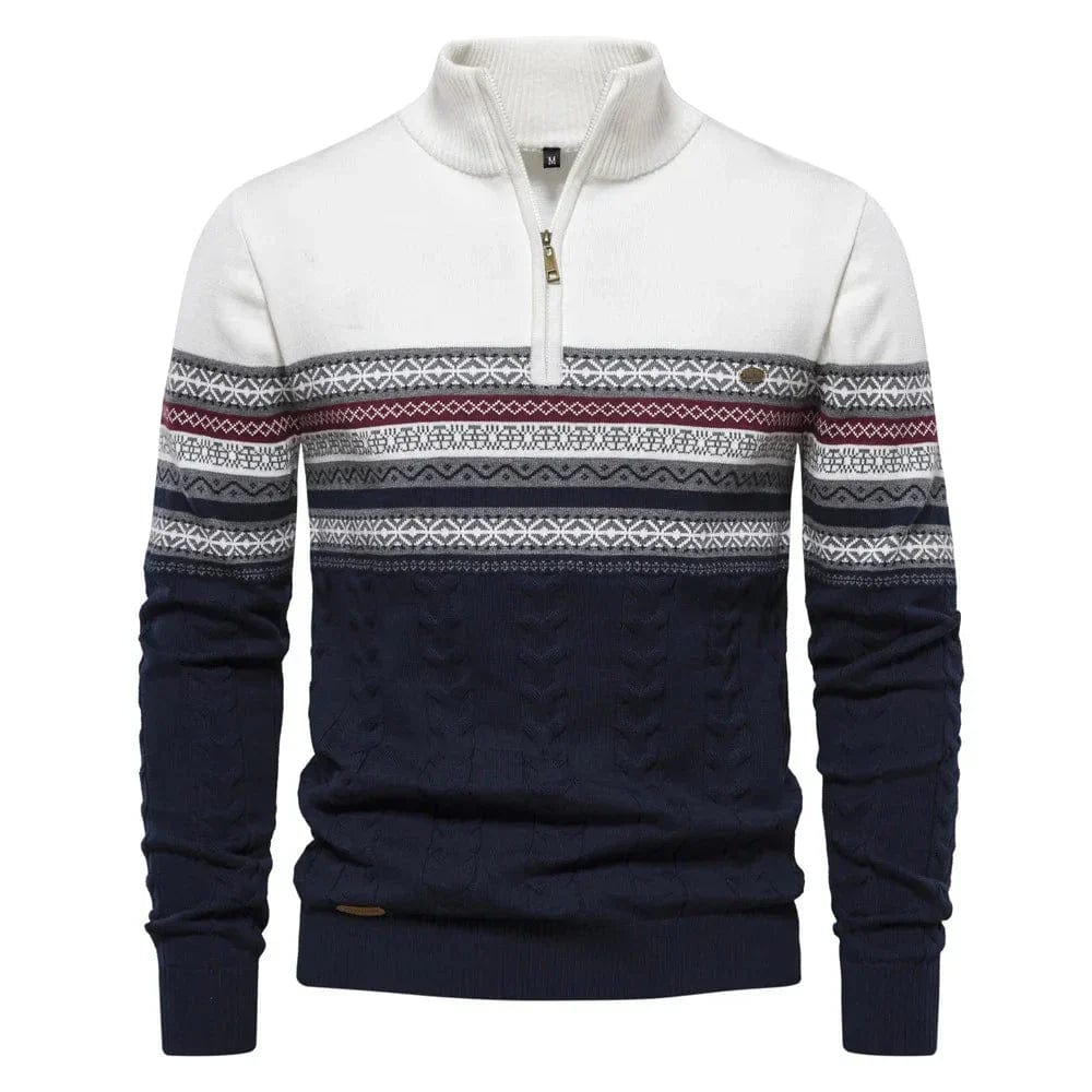 Sweter z zamkiem Lennox Fair Isle