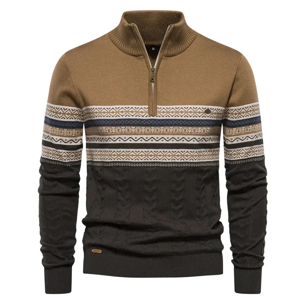 Sweter z zamkiem Lennox Fair Isle