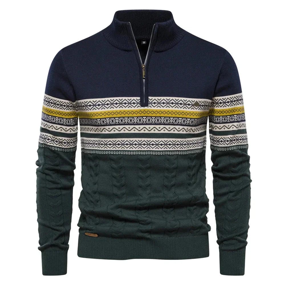 Sweter z zamkiem Lennox Fair Isle