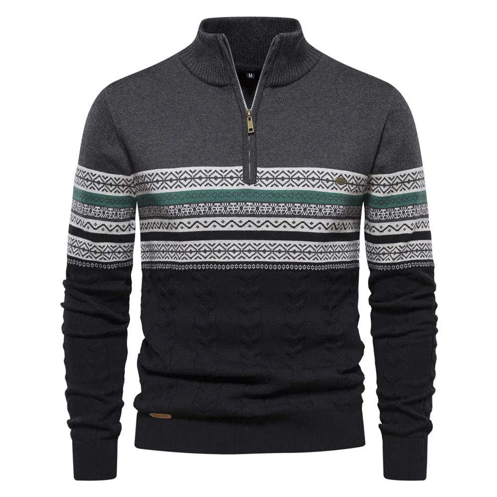 Sweter z zamkiem Lennox Fair Isle