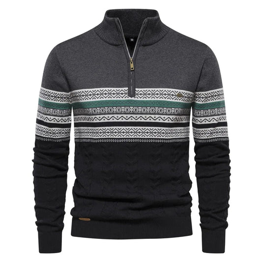 Sweter z zamkiem Lennox Fair Isle