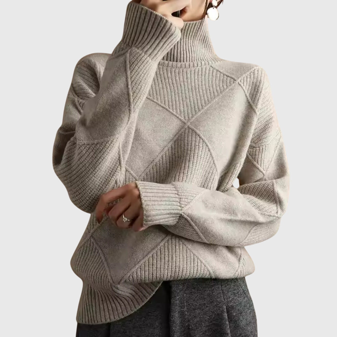 Angela™ - Sweter z golfem