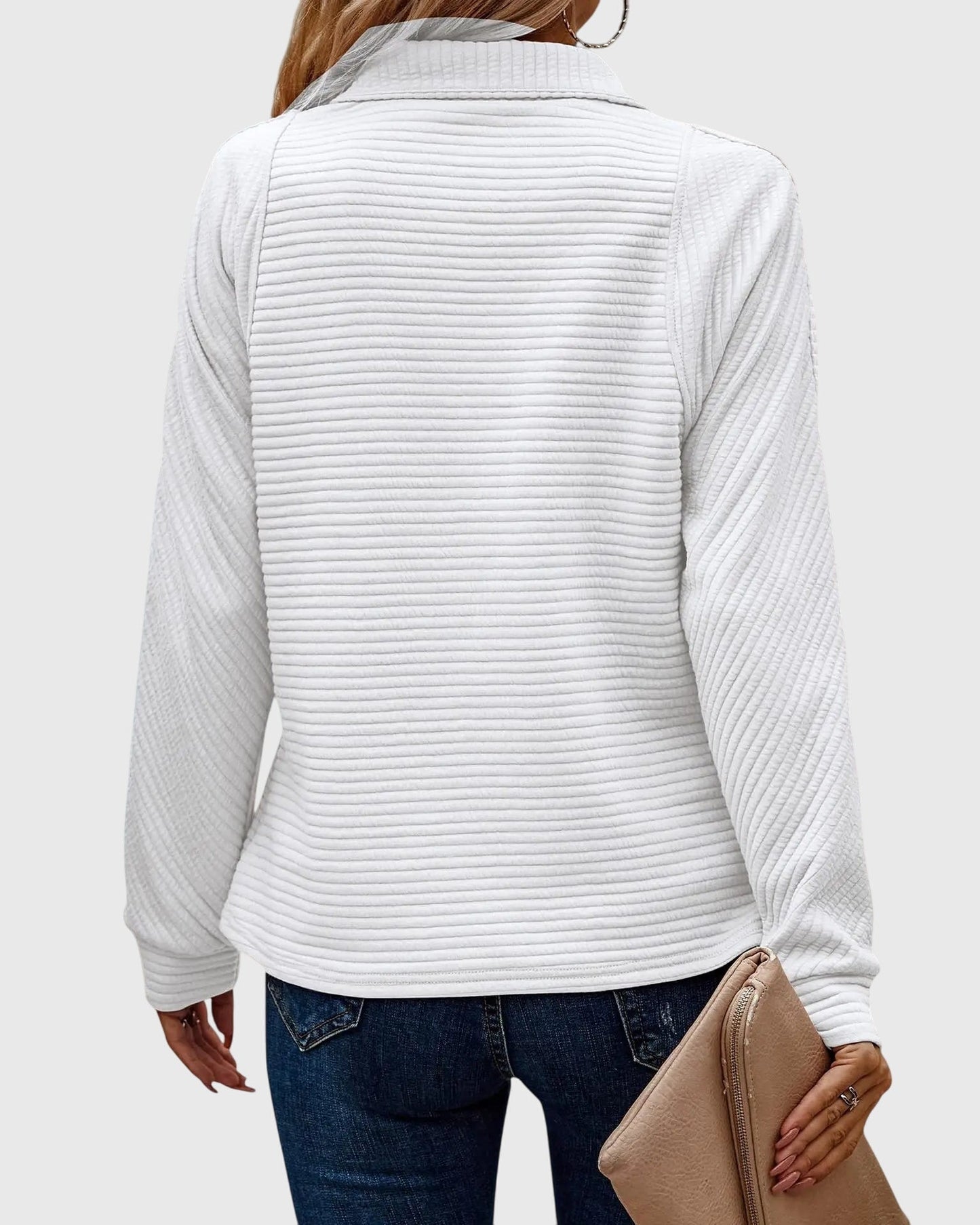 Abigail™ | Elegancki Sweter z Zamkiem