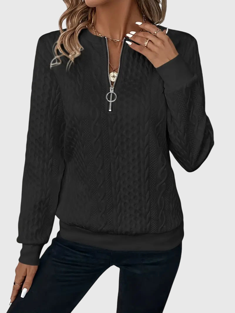Nora™ | Sweter z zamkiem