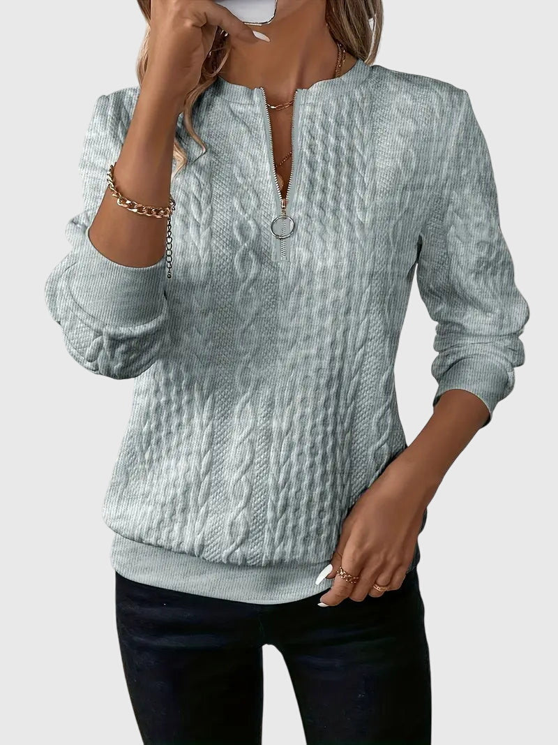 Nora™ | Sweter z zamkiem