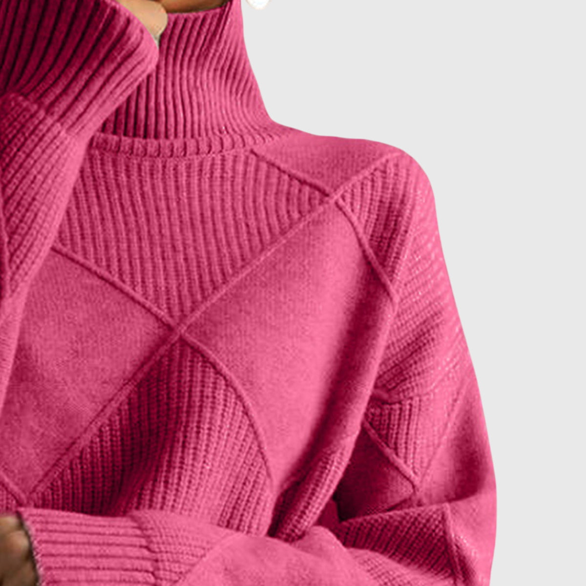 Angela™ - Sweter z golfem