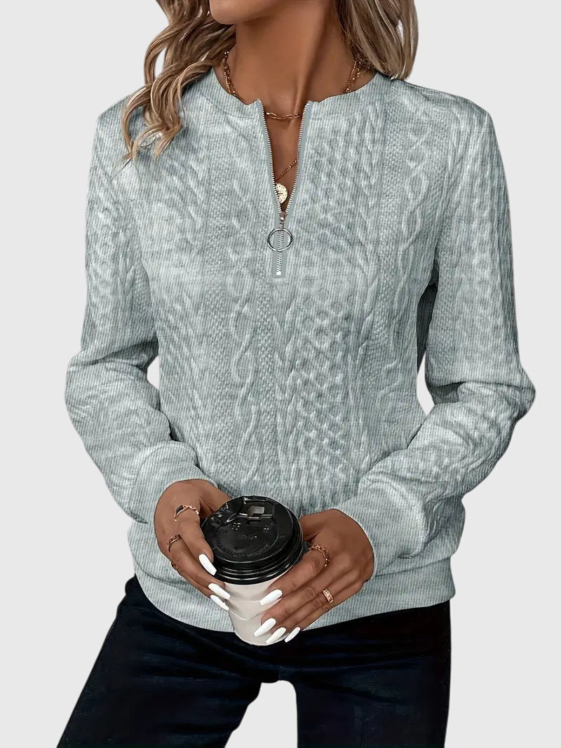 Nora™ | Sweter z zamkiem