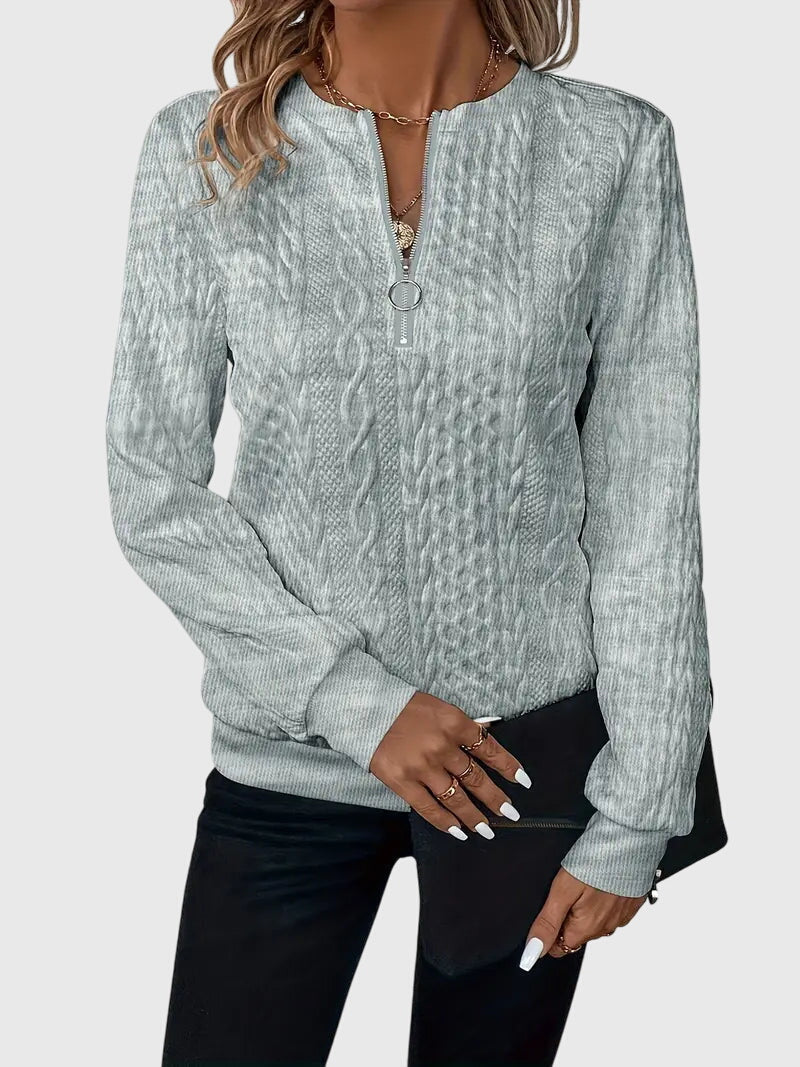 Nora™ | Sweter z zamkiem
