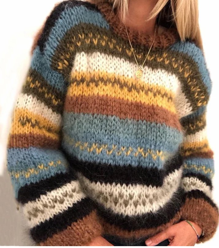 Priya - Wygodny Sweter z Długim Rękawem